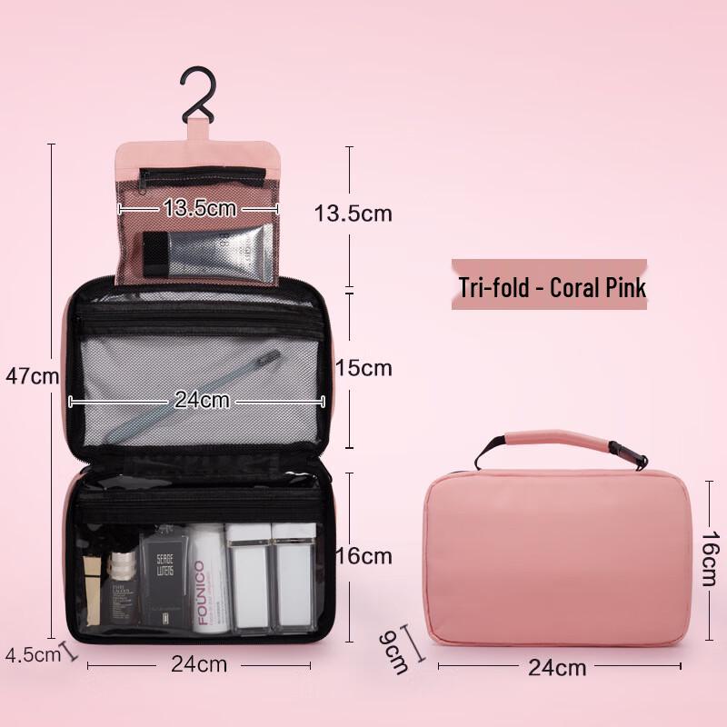 Portable Foldable Travel Toiletry Bag One Size