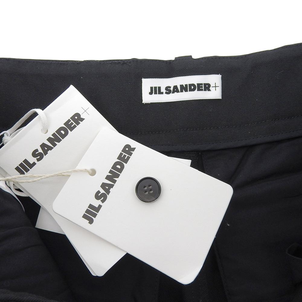 JIL SANDER+ Unused Men's Cotton Belted Shorts, Black, Size 44, J47KA0208 Bottoms 44 blackUsed