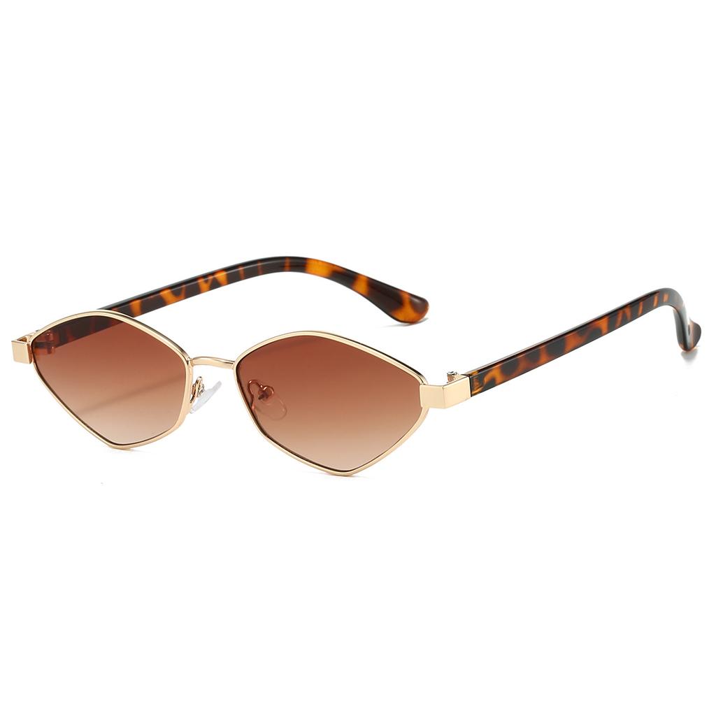 Vintage Polygon Sunglasses Men New Fashion Ocean Lenses Gradient Shades Trendy Retro Brand Design Travelling Sun Glasses