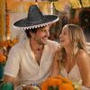 Zonnehoed Mexicaanse Sombrero met Kleurrijke Pompons, Hawaiiaanse Stijl Geweven Strohoed, Brede Rand Lichtgewicht Alle Seizoenen Feestkostuum voor de Zomer