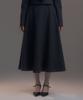 Mausolleum Long Flare Skirt - Gray