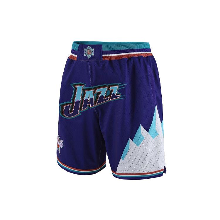 Mitchell & Ness X Just Don Basketball Shorts Unisex Blue SHORDL20020-UJAPURP96