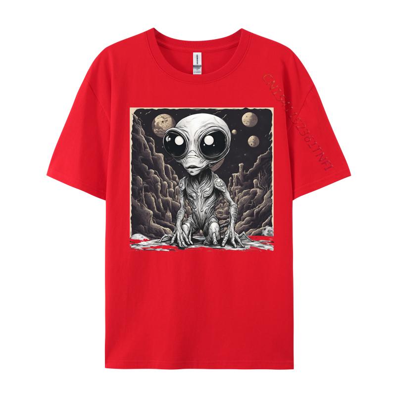 Alien Tshirts Hip Hop Unisexs Tshirts Graphic Printed Tshirt Combed Cotton Tops Shirts Casual Clothing Shirt