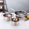 Lechu Heli 201 Stainless Steel 3-Piece Cookware Set