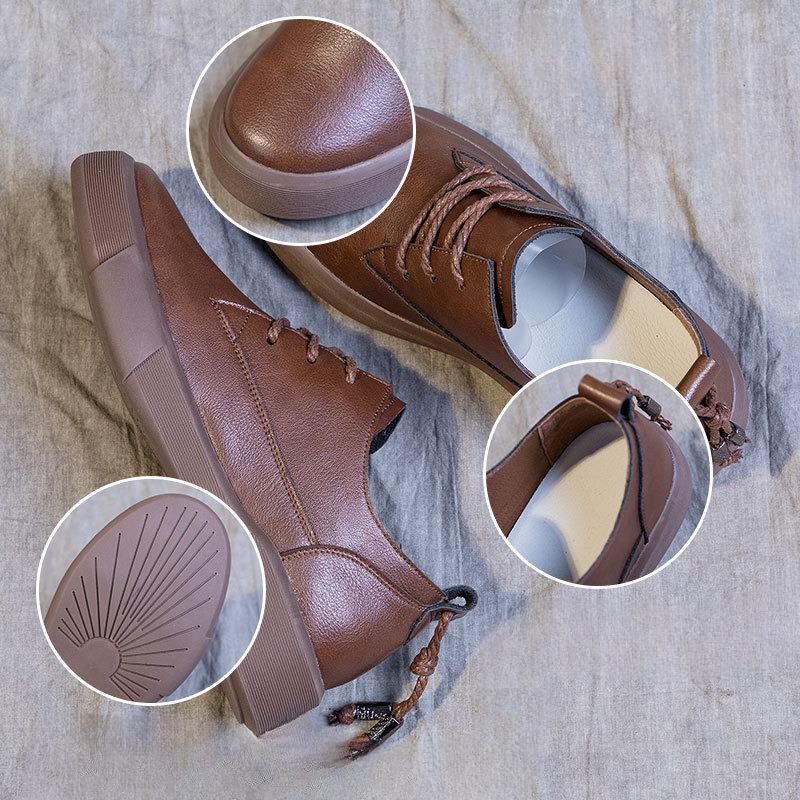 New Retro Women's Flat Large-sized Single Shoes Versatile Single Shoes for Students Loafers