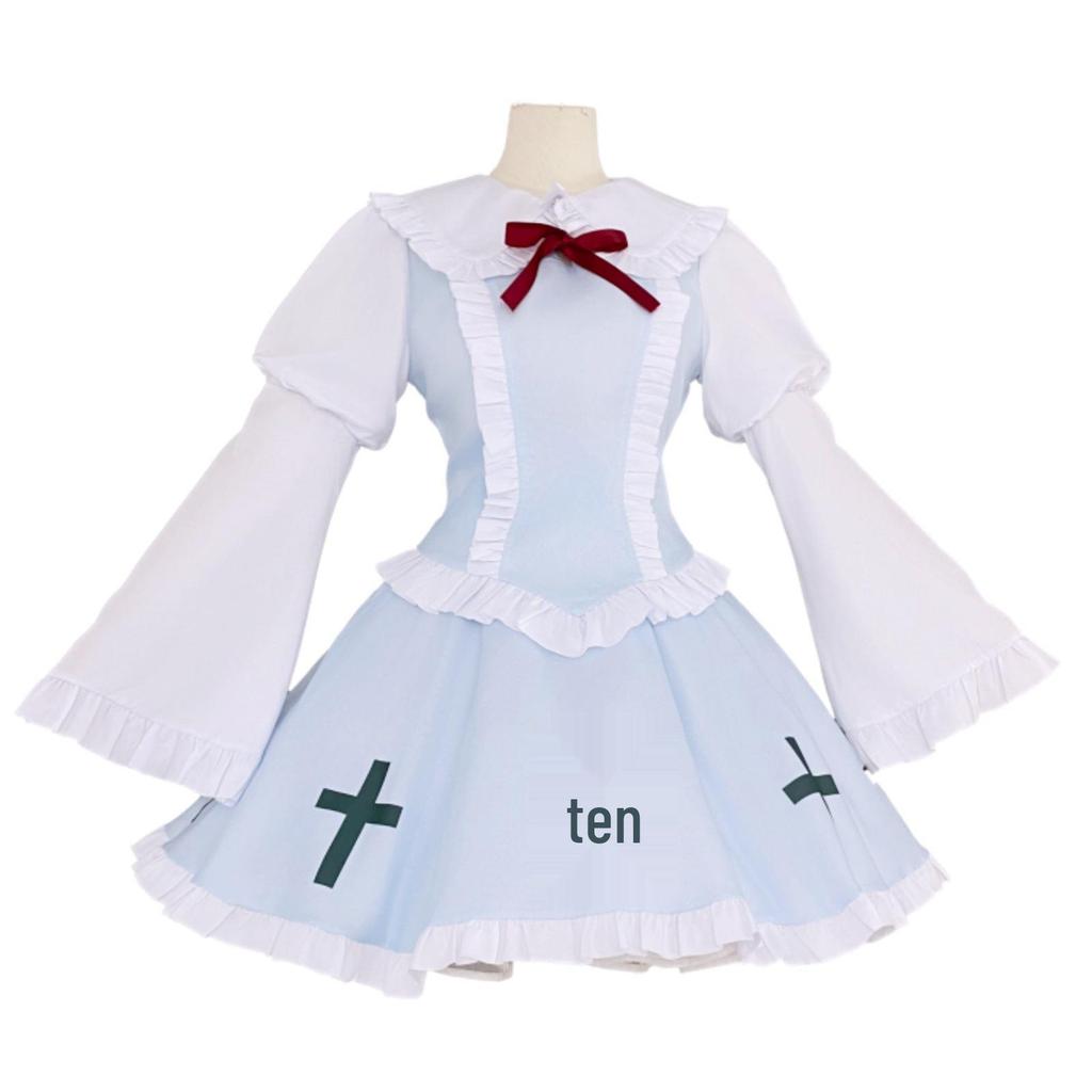Shugo Chara Tsukiyomi Utau Mint Blue Gothic Lolita Dress Cosplay Costume