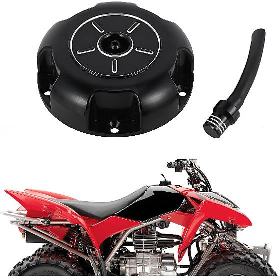 

ATV Fuel Cap Billet Gas Cap Cover for Foreman 450 500, Rancher 350 400, Recon 250, TRX 250EX 250X, Rubicon 500 650 680, TRX 90 90EX 90X Black, Good чёрный