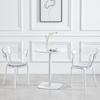Transparent Dining Chairs for Kitchen Furniture Crystal Colorful Backrest Acrylic Makeup Chair Simple Apartment Plastic Chair