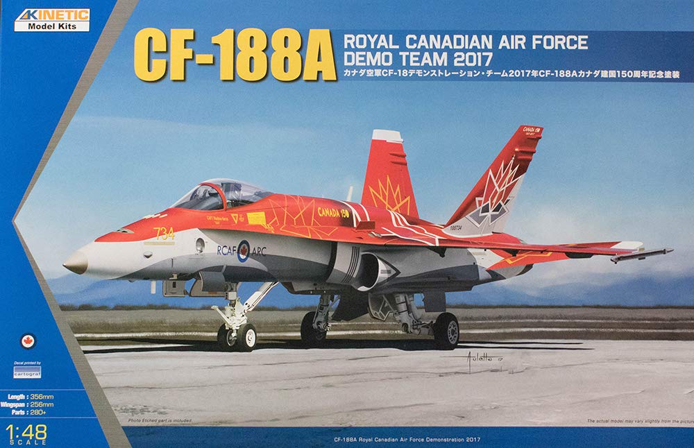 

Kinetic Scale Royal Canadian Air Force Demonstration Team 2017 Canada 150th Anniversary Paint Plastic Model Kit KNE48070 1/48 CF-188A CF-18