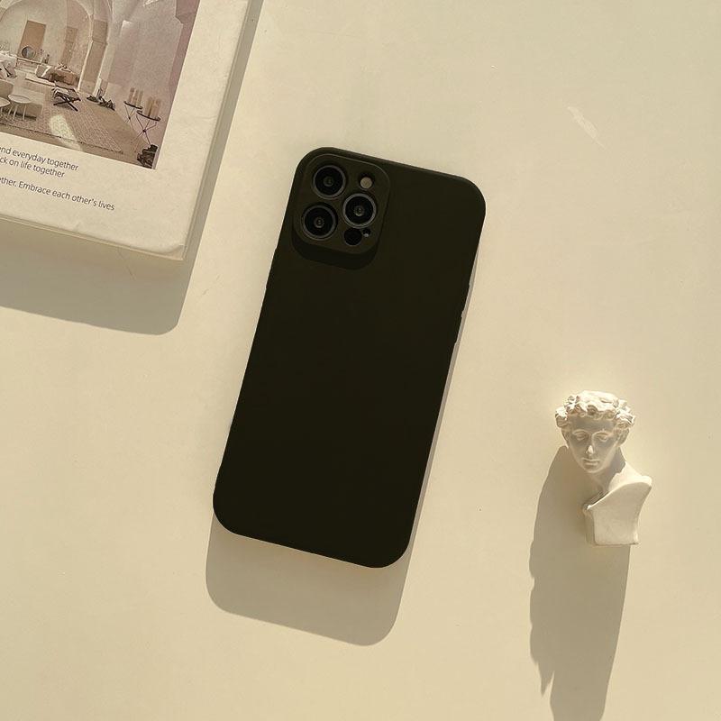 Simple Solid Color 16 Apple 14Pro Max Imitation Original Liquid Silicone Iphone15 Phone Case X Suitable for 11 Soft 13