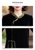 Mother's Wear: New Spring & Autumn 2026 Chinese Style Gold Silk Velvet Qipao Dress for Middle-Aged & Elderly Women