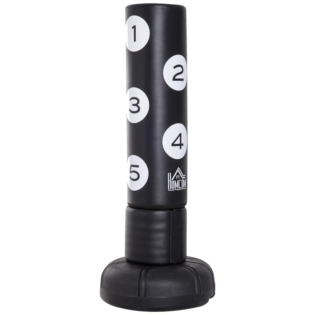 5.8ft Free Standing Boxing Target Punch Bag Heavy Duty Stand Sparring Kick Martial Arts Gym Training Equipment