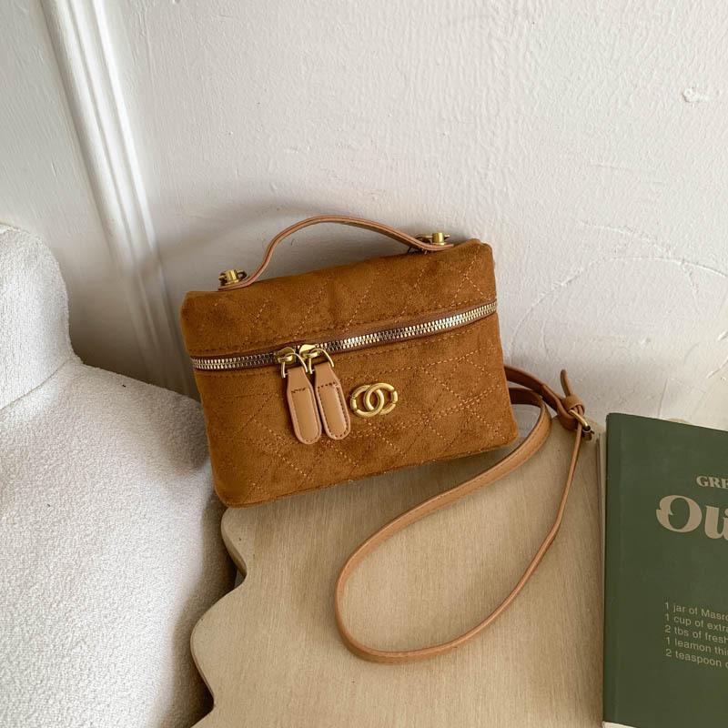 Rhombus Chain Bag Korean High-end Versatile Bucket Bag Autumn and Winter 2025 New Niche One-shoulder Messenger Bag Women