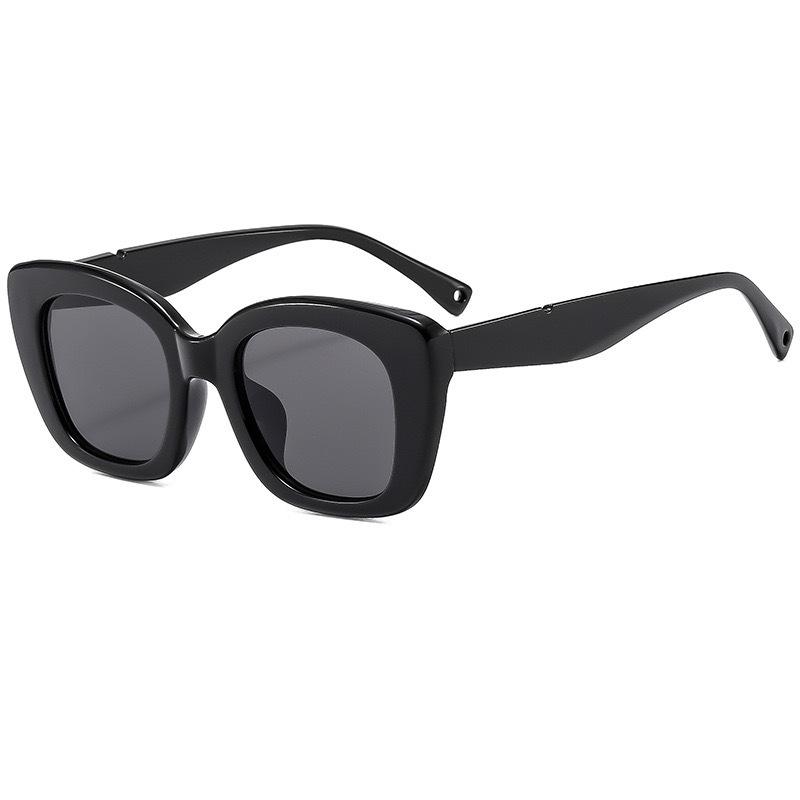 Sunglasses Large Frame Transparent Brown Same Retro Trendy Sunglasses With Sunshade And Uv Protection Sunglasses