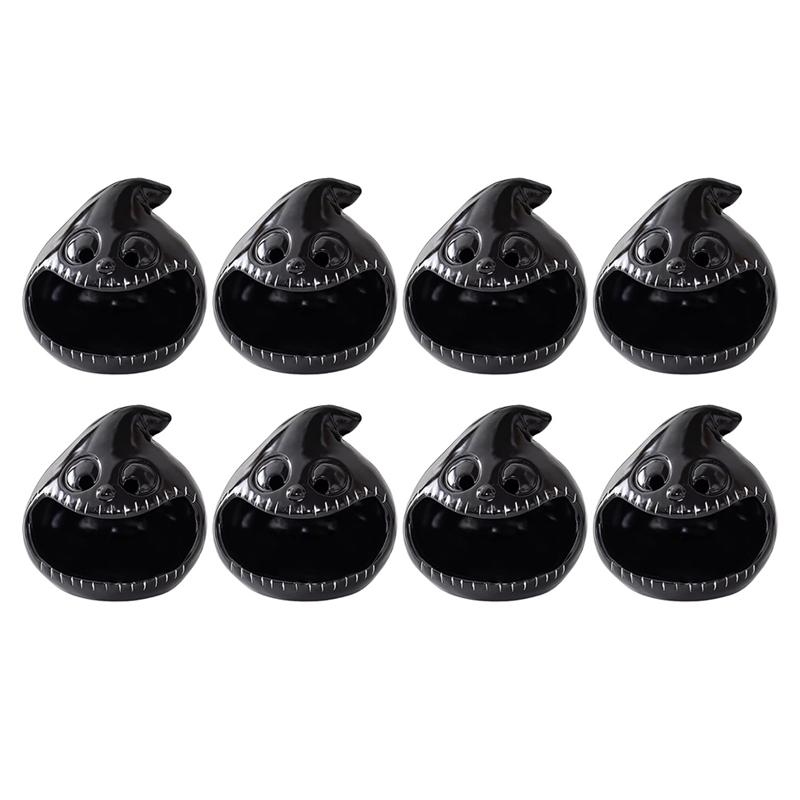 Halloween Candlestick Ornaments Candlestick Candy Storage Ghost Candlestick Desktop Ornaments чёрный