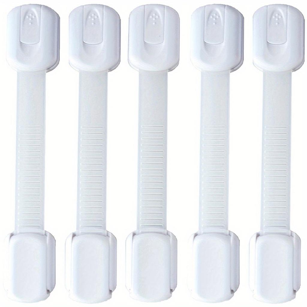 5pcs Children's Safety Lock Baby Drawer Lock Protection Cabinet Anti-Clip Refrigerator Plastic Lock Buckle Protect Children's Safety Door Lock