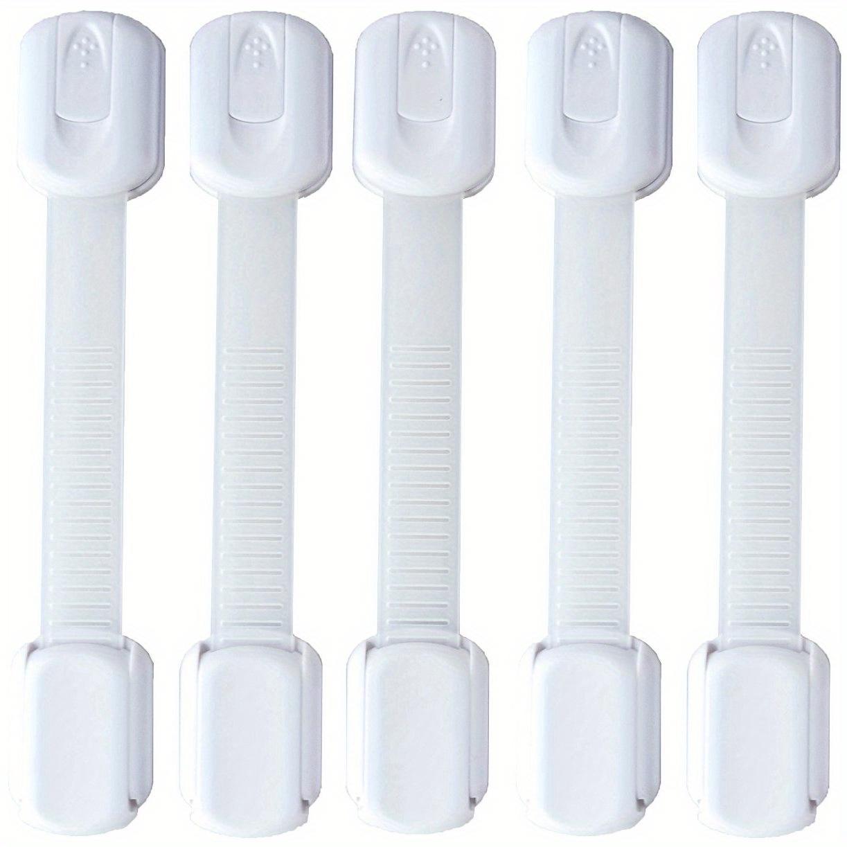 

5 шт. детский защитный замок для детского ящика, защитный замок для шкафа, анти-зажим, пластиковый замок для холодильника, пряжка, защита детского защитного дверного замка белый