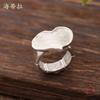 New color love alloy elastic ring, fashionable small and fresh women's simple and versatile heart ring