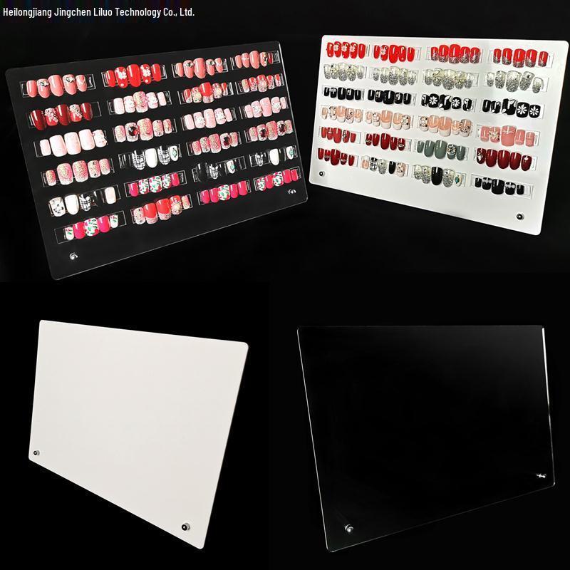 Nageltip-Displayrahmen: Stil- & Farb-Musterbrett für Nailart