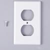 Safety Shielding Wall Outlet Cover with Wear Resistant Plastic Construction Universal Electrical Outlet Case For Indoor Use