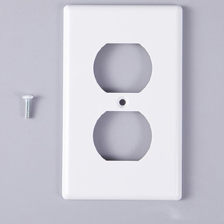 Safety Shielding Wall Outlet Cover with Wear Resistant Plastic Construction Universal Electrical Outlet Case For Indoor Use