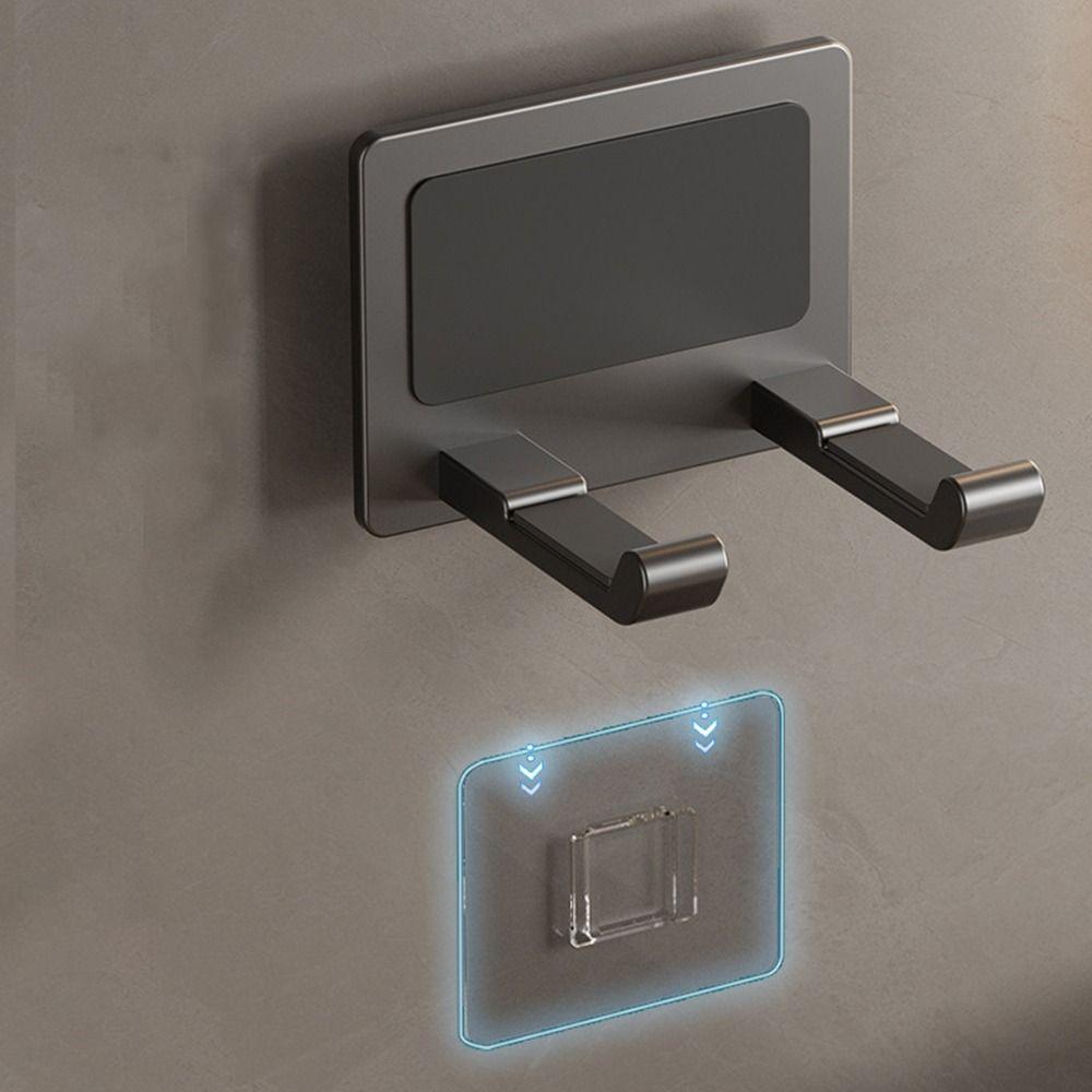 Punch-free Hair Dryer Holder Wall Mounted Hair Straightener Dryer Holder  for Home