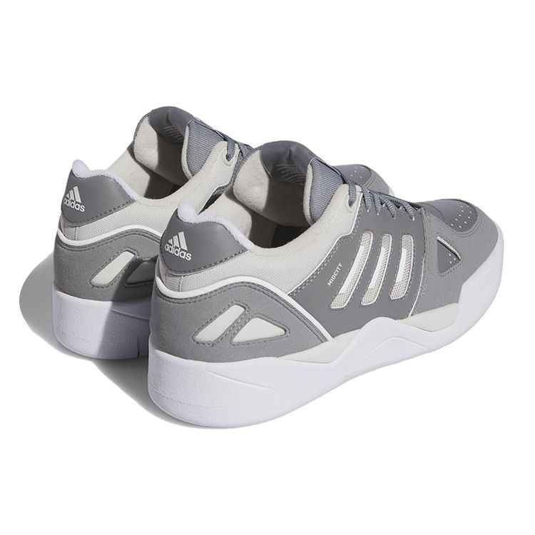 Adidas Midcity Low Fashion Versatile Shock Absorption Non-Slip Wear-Resistant Low-Top Basketball Shoes Men Sneakers Gray White IF7832