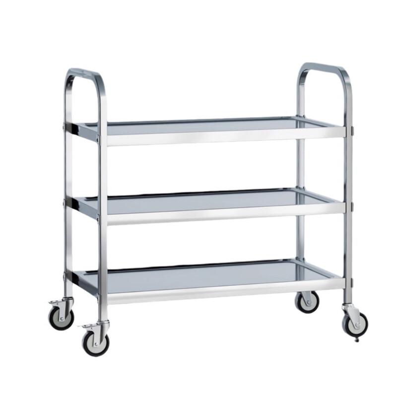 Deqihui Stainless Steel Mobile Serving Cart