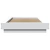 White Bed Frame 100x200 cm Engineered Wood
