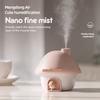 Portable Humidifier, 300ml Small Cool Mist Humidifier, Personal Desktop Humidifiers For Baby Bedroom Travel Home,7 Modes Of Sunset Atmosphere Light
