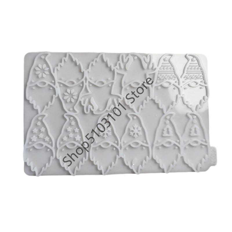 

X6HE Silicone Pendant Molds Earrings Moulds Christmas Elf Jewelry Pendant Moulds Earring Making Mold for Making Earring белый