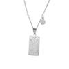 Twelve Constellations Tarot Card Stainless Steel Necklace with Fade-Resistant Pendant