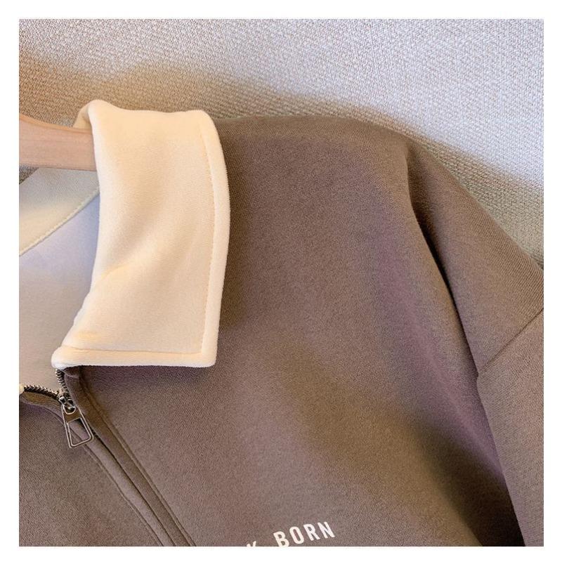 YYFS Moda damă ocazional primăvară toamnă mânecă lungă cu gât POLO Bluze și cămăși