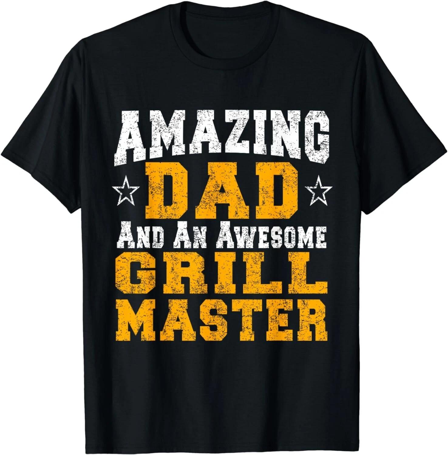 Dad Father Barbecue Shirt BBQ Grill Master pit boss Gifts Gift Unisex T-Shirt S
