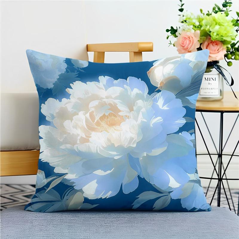 Beautiful Flower Pillowcase საერთო საცხოვრებლის დეკორაცია ოფისი მისაღები ოთახი სახლის ბალიშის ქეისი