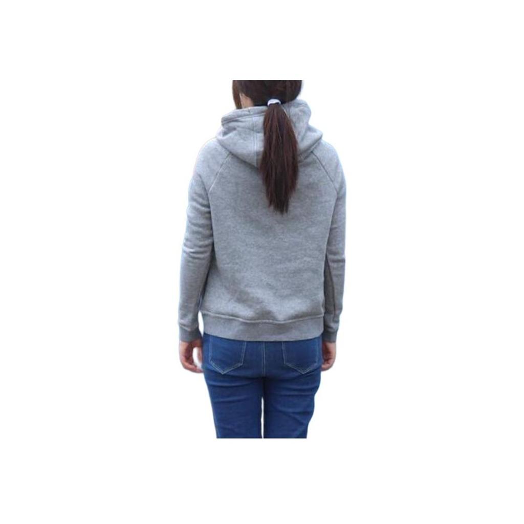 Nike American Retro Brand Logo Printed Outdoor Casual Sports Hoodie Long Sleeve Sweatshirt Women Hoodies Gray 938061-091