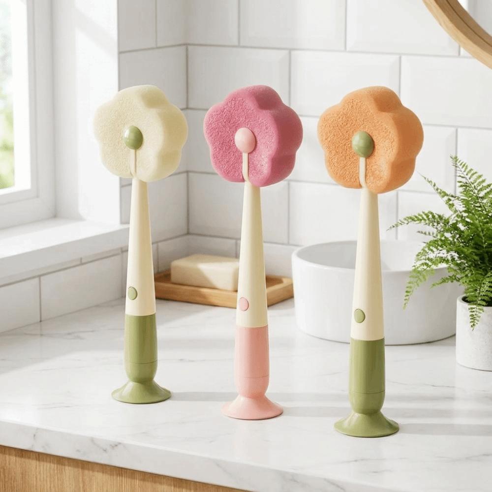 Hanging Long-Handled Brush Sponge Head Cup Cleaner Kitchen Accessories Straw Cup Brush Camping