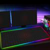 RGB Sechseck Gaming Mauspade XXL Rutschfester Teppich Schreibtischunterlage Computer Zubehör Büro Geometrisches Mauspade Leuchtende Erweiterte Spielmatte
