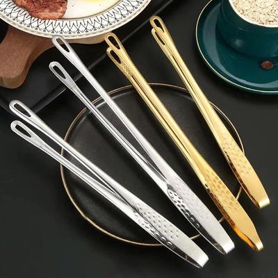 1Pc Stainless Steel Food Tongs Long Handle Non-Slip Barbecue Tongs Steak Tongs Kitchen Cooking Tools Kitchen Accessories