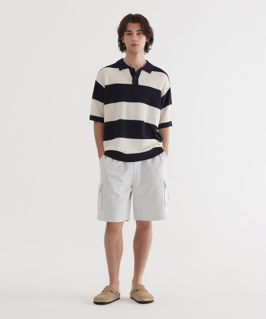 COVERNAT Rugby Half Knit Dark Navy
