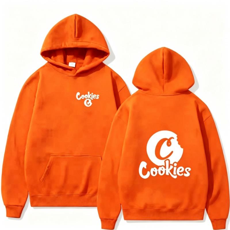 Autumn Men's Women's Hoodies Cookies Letter Printing Unisex Fashion Pullover Long Sleeves Loose Casual Vintage Sweatshirts