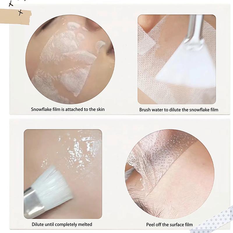 Disposable Patch Soluble Facial Mask Paper Conus Peptide Freeze Dried Film Soluble Type Collagen Patch