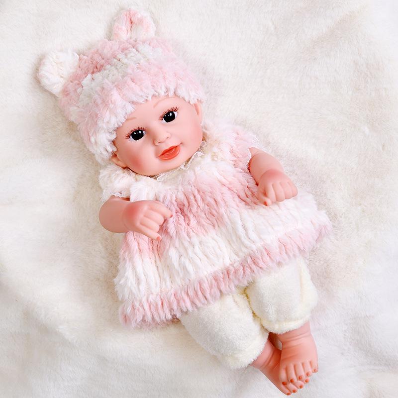 30cm Silicone Reborn Baby Doll - Soft Sleep Companion & Child Role-Playing Toy