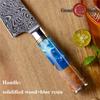 7.5 Inch Chef Knife 110 Layers Damascus Kitchen Knives Stainless Steel Chefs Slicing Cooking Tool