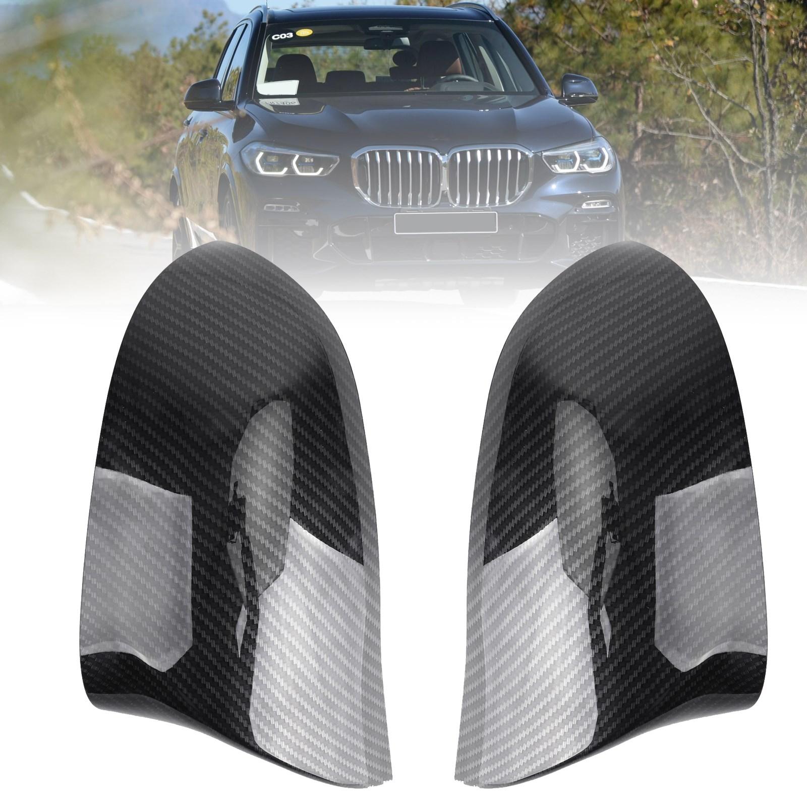 

Carbon Side Mirror Cover Caps M Style For BMW X5 F15 X6 F16 28i 35i 15-18