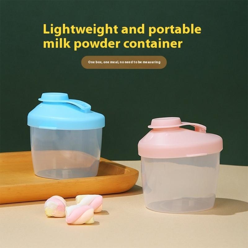 Travel Milk Powder Storaeg Box Formula Container Detachable Feature for Single Use Feeding and Easy Storage