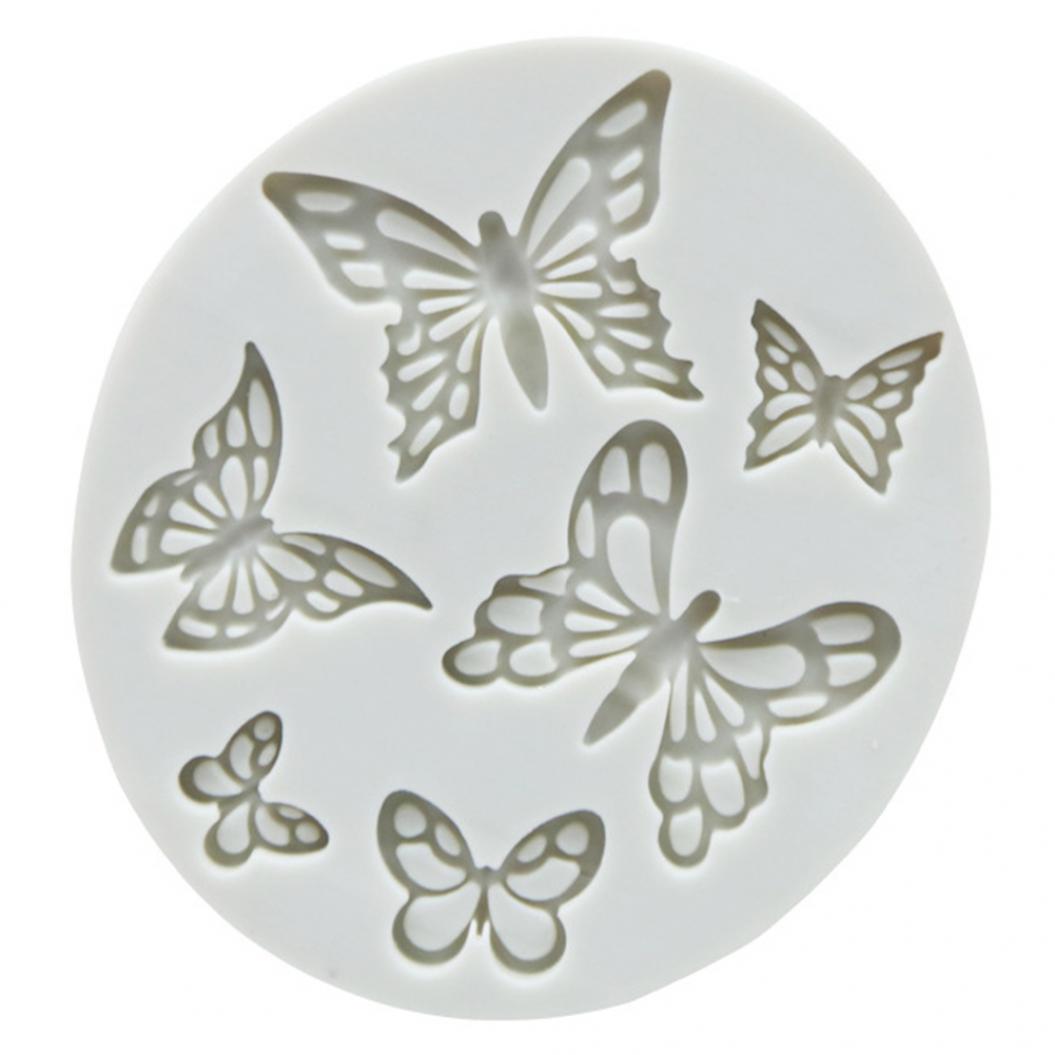 

Силиконовая форма для выпечки 6 отверстий бабочки серый