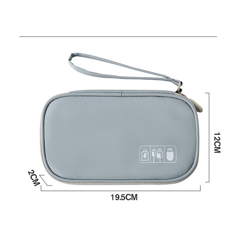 Borsa Organizer per Gadget da Viaggio Borsa per Cavi Digitali Custodia/Pochette Portatile per Accessori Elettronici per Cavo USB, Telefono, Hard Disk, Chiavetta USB