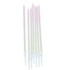 New Green Pink Gradient Candle Creative Romantic Color Party Decoration Birthday Slender Candle with Matches