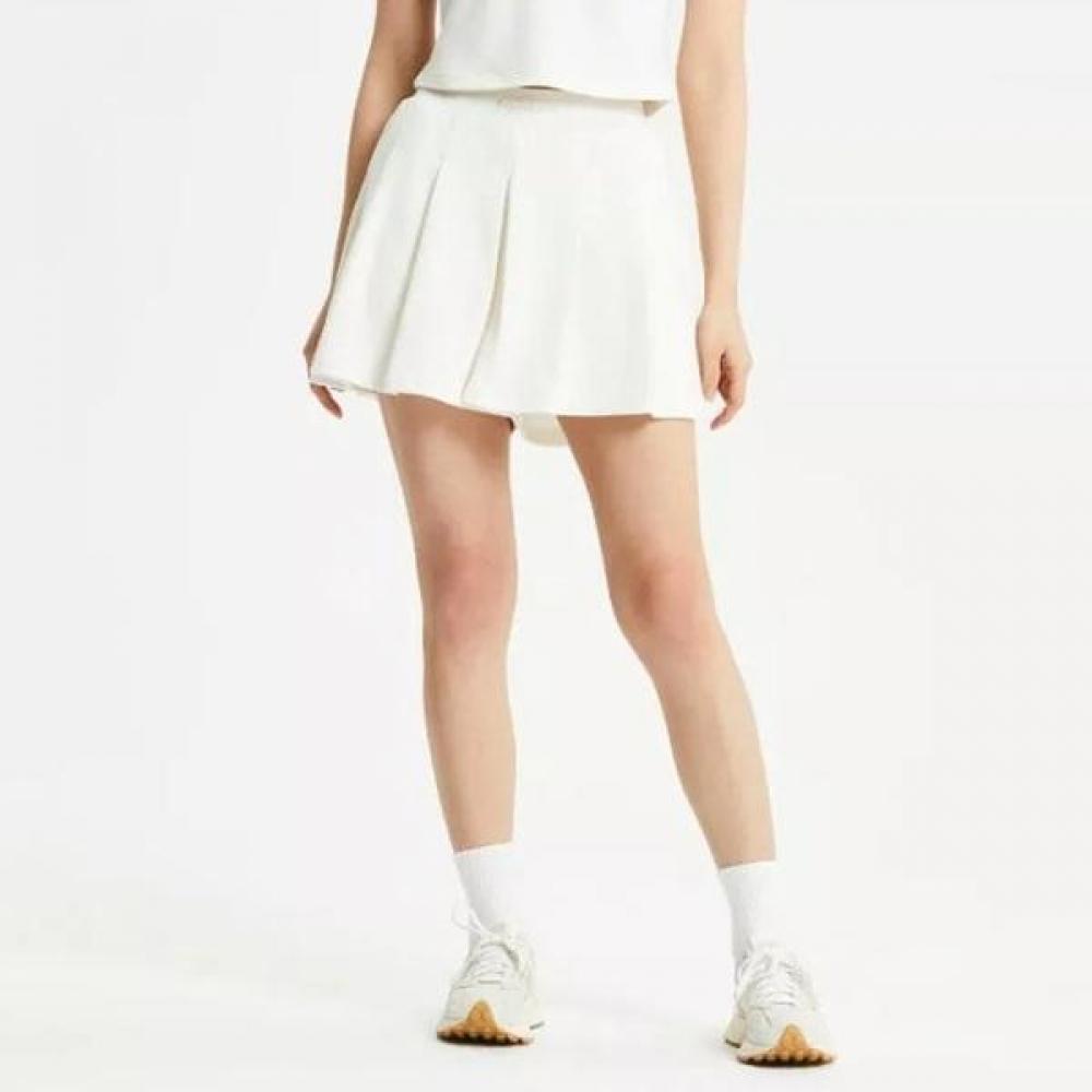 

New Balance Женские 4-дюймовые плиссированные шорты кремового цвета Nbnve2w502 65(XS)